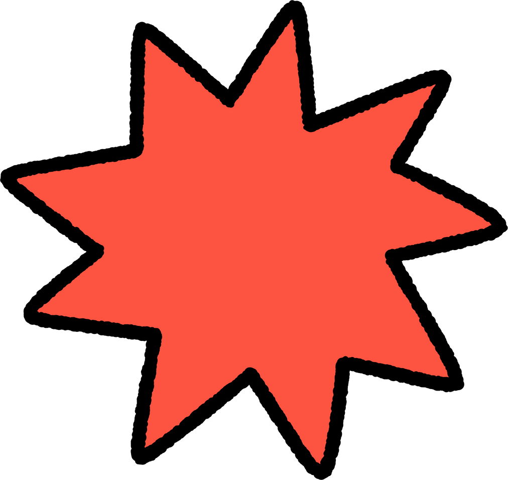 pop retro star sparkling