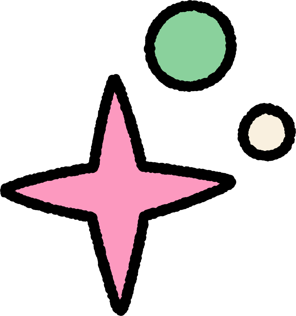 pop retro star sparkling